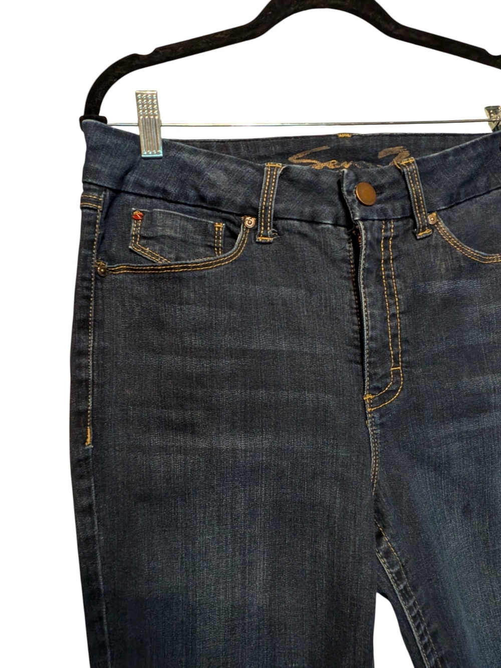 Seven7 Dark Indigo Skinny Jeans for Women - Picture 2 of 4